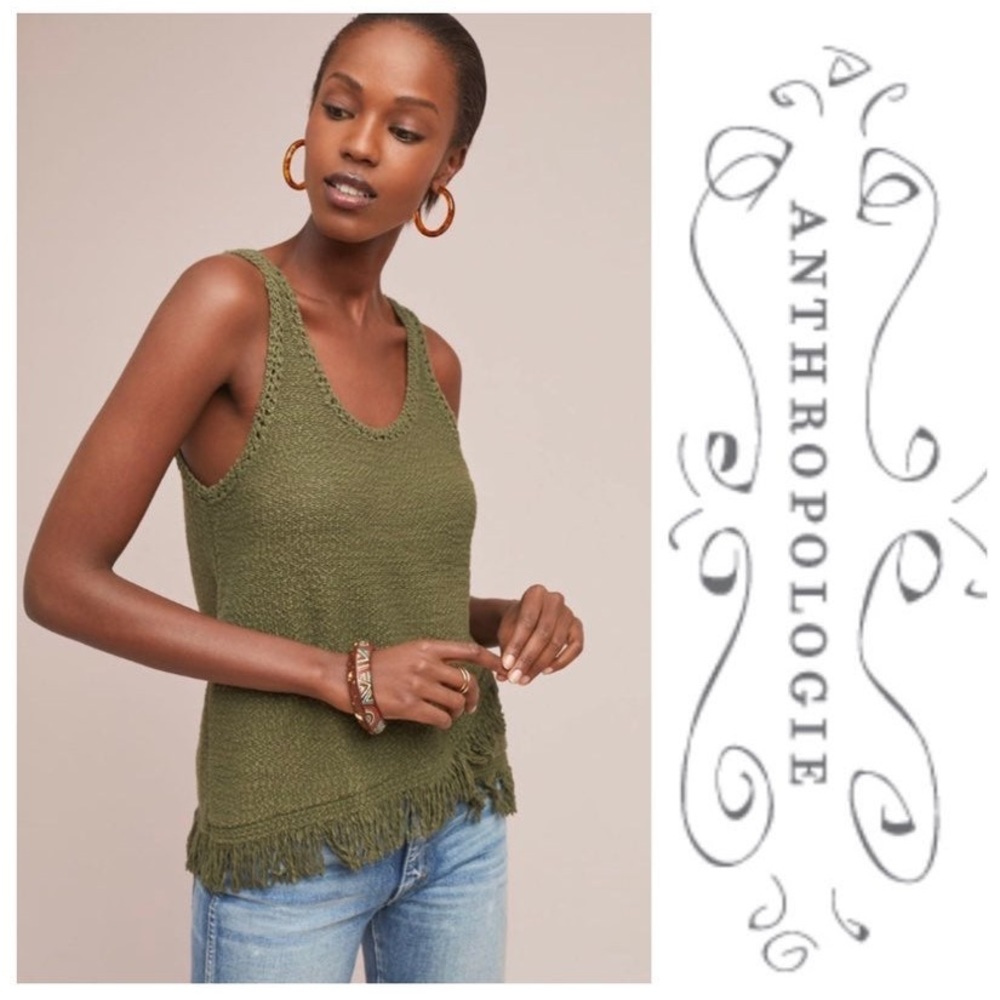 Anthropologie Akemi +Kin Fringe Top